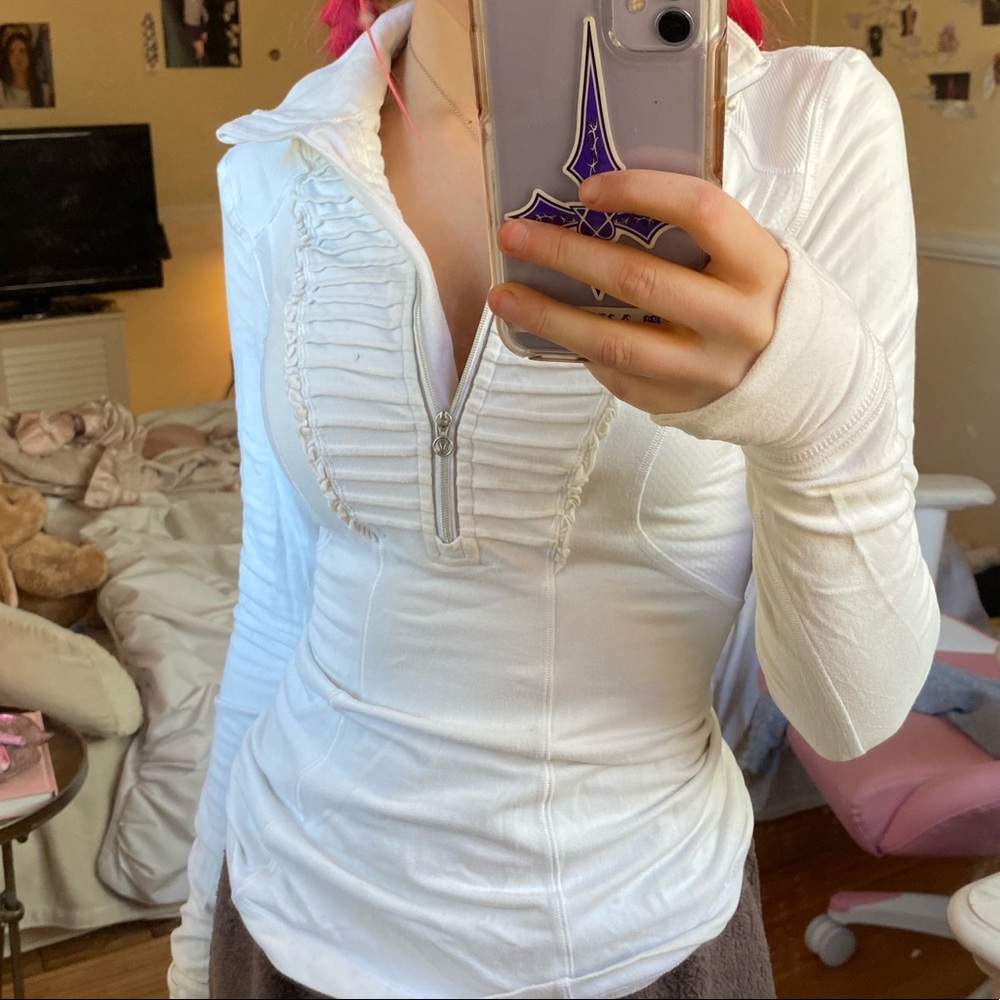 lululemon white half zip